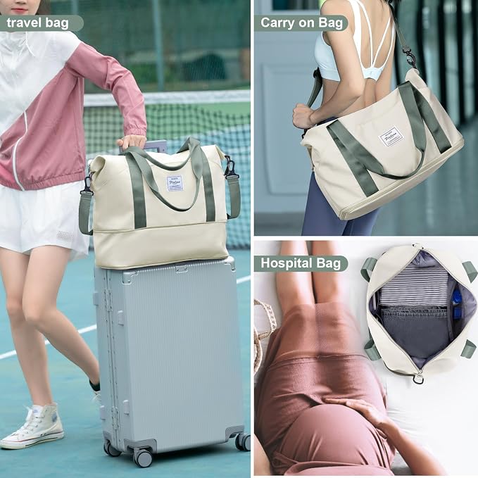 Travel Duffel Bag, Sports Tote Gym Bag, Shoulder Weekender Overnight Bag - Image 7
