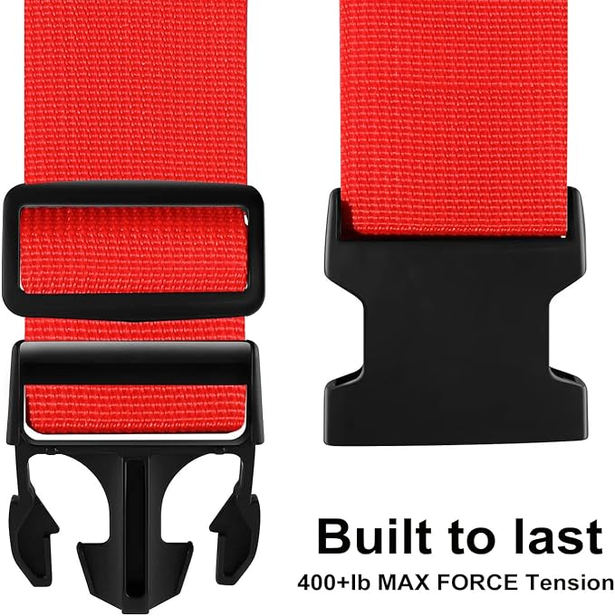 Luggage Straps for Suitcases TSA Approved-2 Pack Bright Personalized Luggage - Image 2
