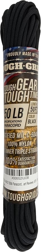 TOUGH-GRID 750 Paracord Rope Nylon Parachute Cord, Made in USA Survival Kit - Image 3