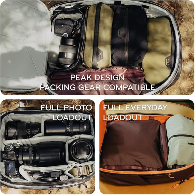 Peak Design Travel Backpack 30L, Expandable 27-33L Design, Rear and Top Access - Image 3