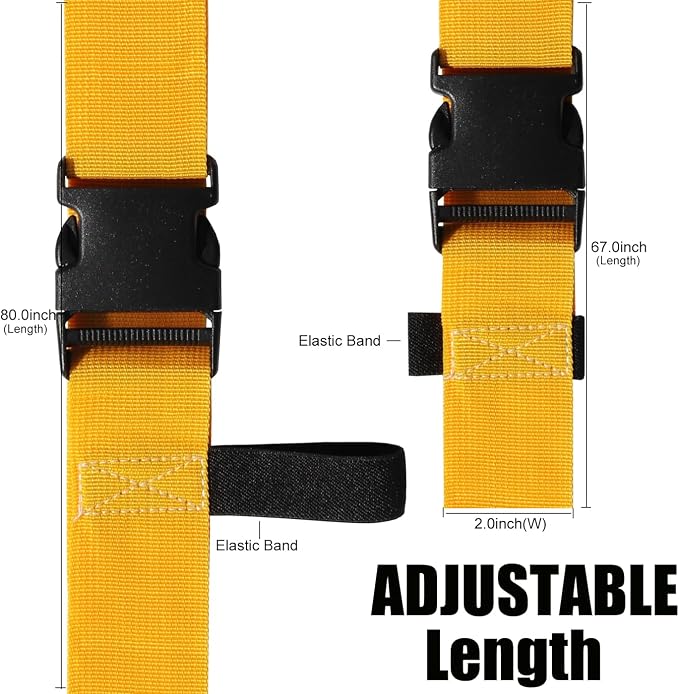 Luggage Straps for Suitcases TSA Approved-2 Pack Bright Personalized Luggage - Image 3