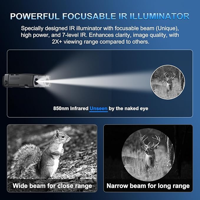Night Vision Goggles, True 4K Night Vision Binoculars, Built-in Powerful - Image 3
