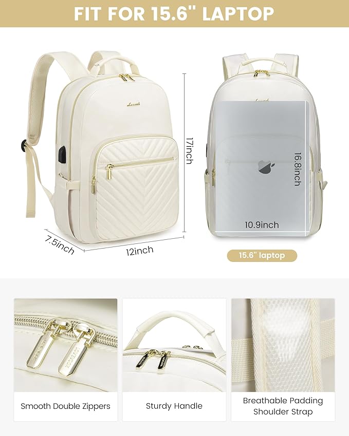 LOVEVOOK Laptop Backpack Purse for Women, Work Travel Computer Bags, College - Image 5