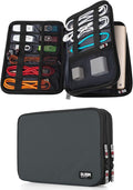 BUBM Double Layer Electronic Accessories Organizer, Travel Gear Bag by BUBM