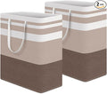 HomeHacks 2-Pack Large Laundry Basket, Waterproof, Freestanding Laundry Hamper by HomeHacks