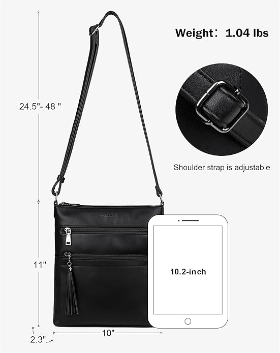 MASINTOR Crossbody Purses for Women, Adjustable Strap Shoulder Bag - Image 4