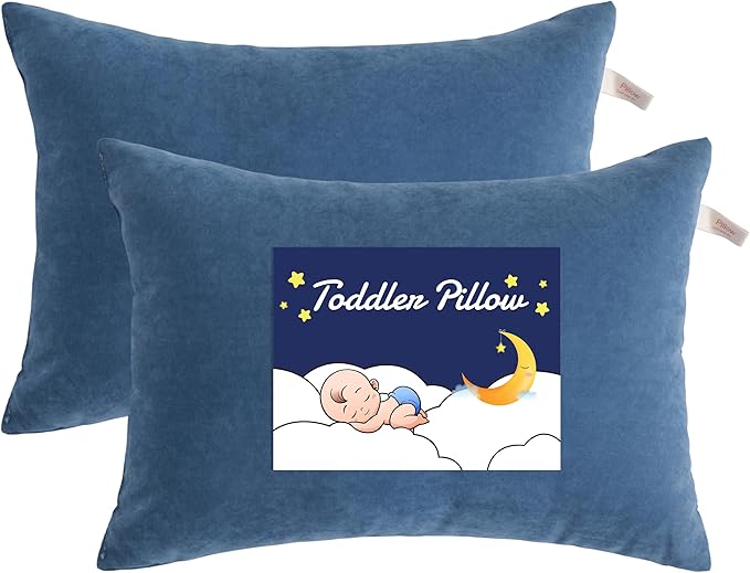 NTBAY Toddler Pillows, Down Alternative 13"x18" Pillows, Machine Washable by NTBAY