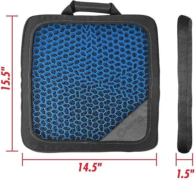 HEALTHMATE Comfy Gel Cushion Gel Seat Cushion - Image 4