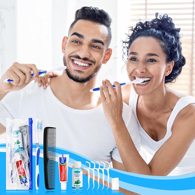 10 Set Travel Toothbrush Kit Bulk, Disposable Toothbrush - Image 7