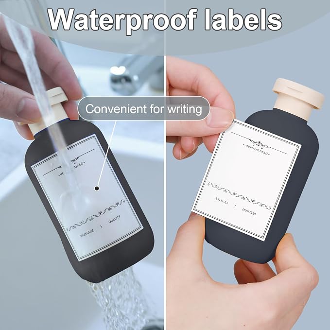 ASEVAT 6.7oz Airtight Plastic Travel Shampoo Bottles, Empty Squeeze Bottle - Image 3