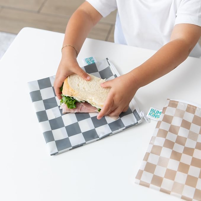Bumkins Reusable Sandwich and Snack Bags, - Image 4