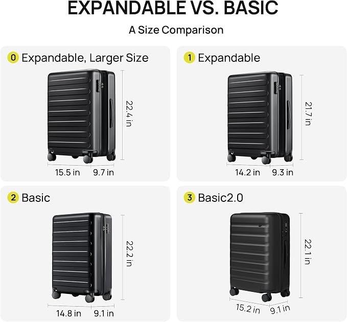 NINETYGO Carry On Luggage 22x14x9 Airline Approved, 20 Inch Luggage - Image 2