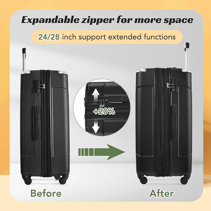 Merax 28 Inch Checked-Large Luggage - Image 4