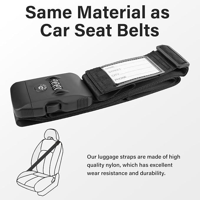 Luggage Straps, TSA Approved Luggage Strap Belt - Image 4
