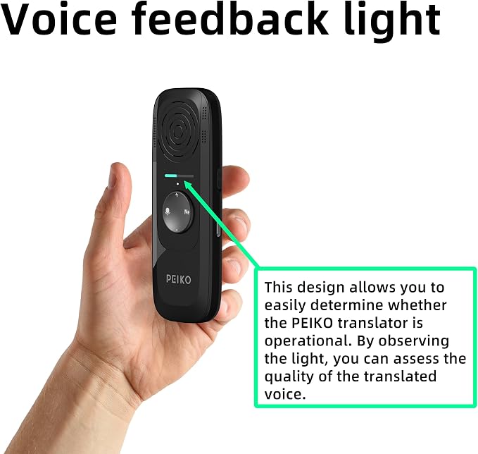 Peiko 136 Language Translation Device, Two-Way Real-time AI Voice Instant - Image 7