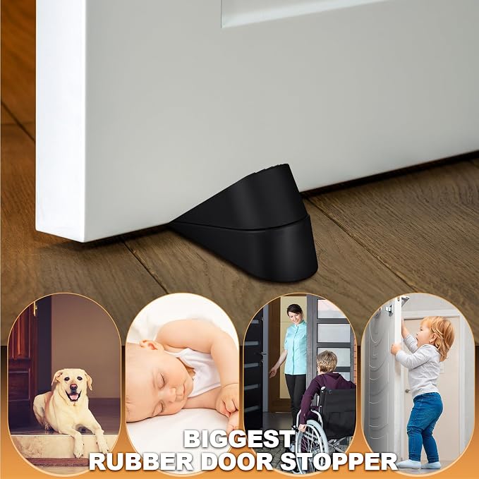 Frienda 6 Pack Large Door Stoppers Heavy Duty Rubber Stopper - Image 7