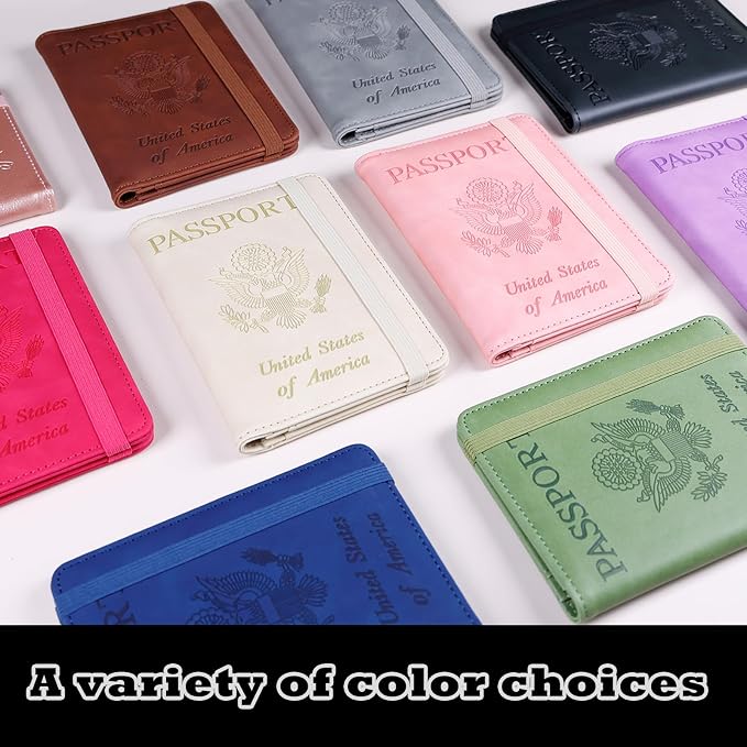 Melsbrinna Premium Leather Passport Holder Covers Case, Waterproof Rfid - Image 7
