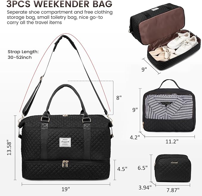 LOVEVOOK Travel Duffle Bag, Weekender Bags - Image 2