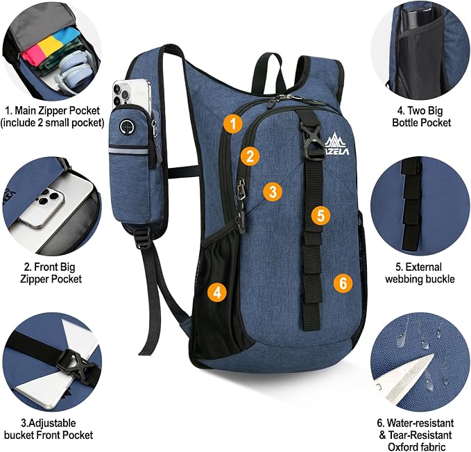Seektop 15L Small Hiking Backpack - Image 2