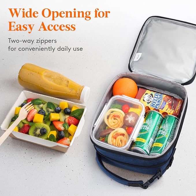 Lifewit Insulated Lunch Box for Men, Expandable Cooler Bag, Freezable Lunch Bag - Image 7