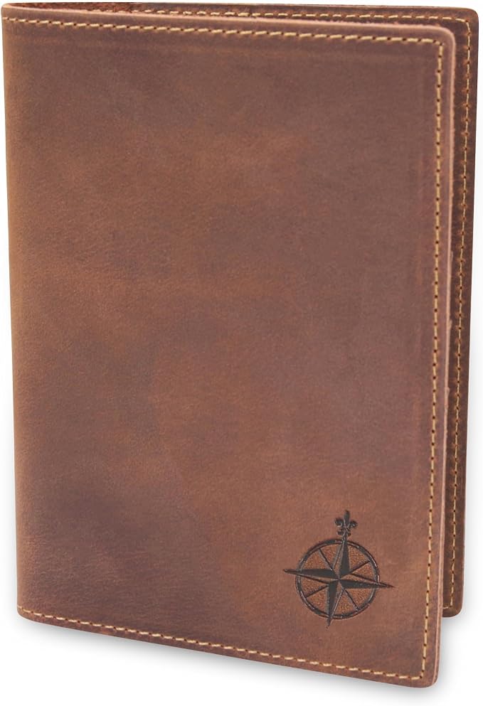 WANDERINGS Leather Travel Wallet by Wanderings