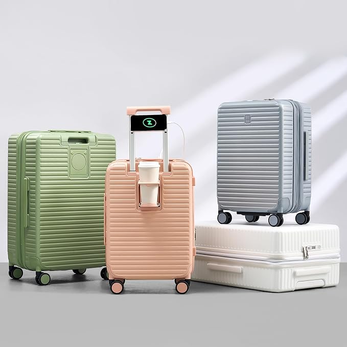 24 Inch Check in Luggage with Spinner Wheels, Hard Shell Suitcases Travel - Image 12