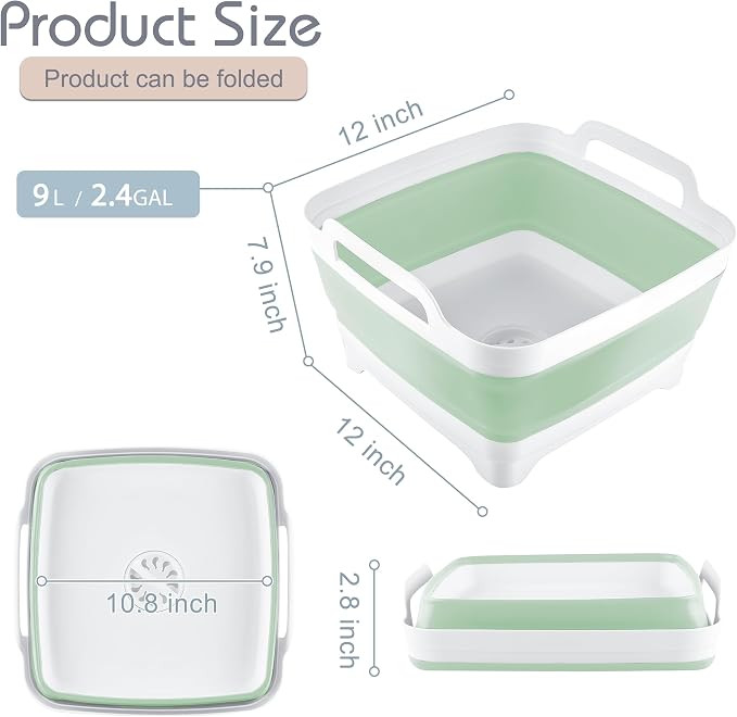 2.4 Gal Collapsible Dish Basin - Image 2