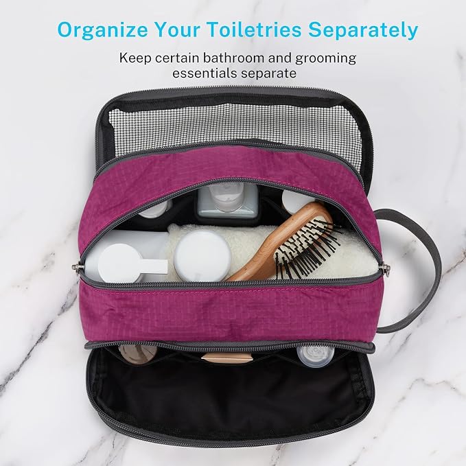 Gonex Travel Toiletry Bag Nylon, Cosmetic Makeup Bag - Image 3