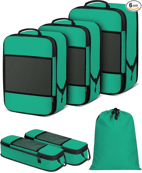 6 PCS Set Compression Packing Cubes by SDGFUI