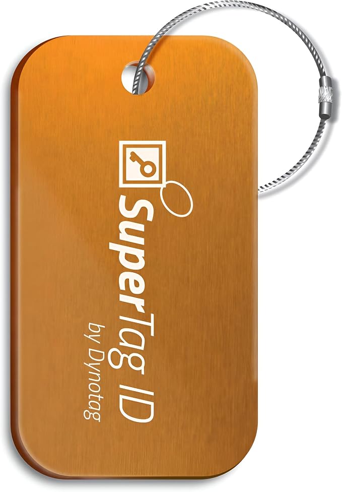 Dynotag® Sentry Series Solid Metal Web Enabled Smart Luggage Tag ID + Steel Loop - Image 2