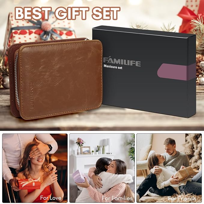 FAMILIFE Manicure Set, Nail Clippers Pedicure Tool, Nail Kit - Image 2