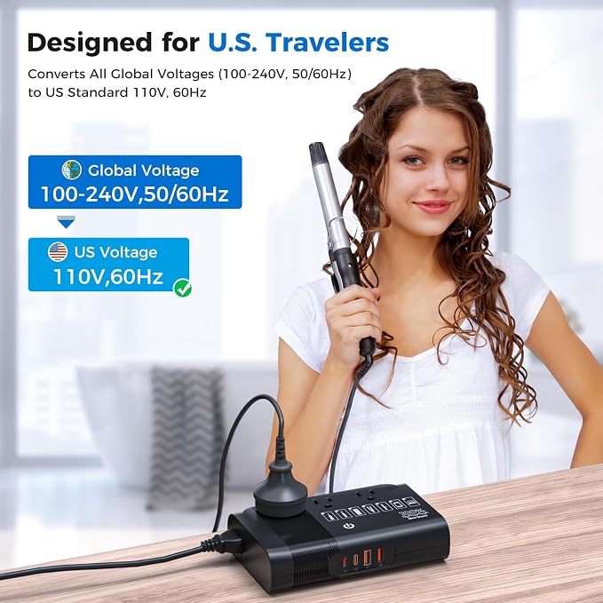 500W Pure Sine Wave Voltage Converter US to Europe, 220V to 110V Converter - Image 6