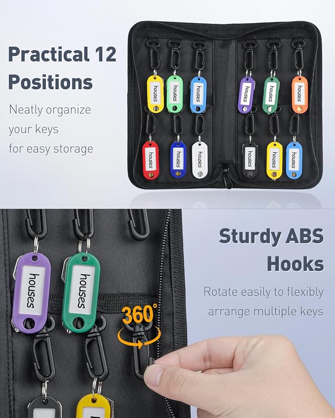 Uniclife Portable Zippered Key Case Waterproof and Fireproof Key Organizer - Image 4