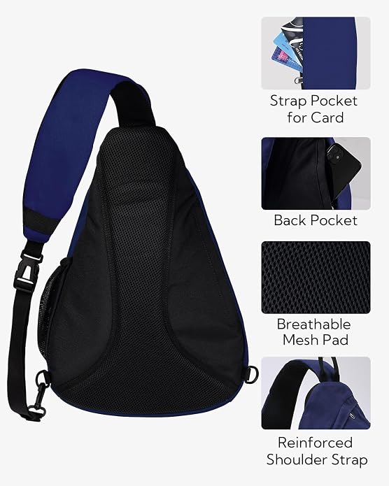 WATERFLY Large Crossbody Sling Bag: Over Shoulder Backpack Daypack Casual Cross - Image 5