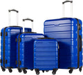Coolife Luggage 4 Piece Set Suitcase Spinner Hardshell Lightweight TSA Lock by COOLIFE