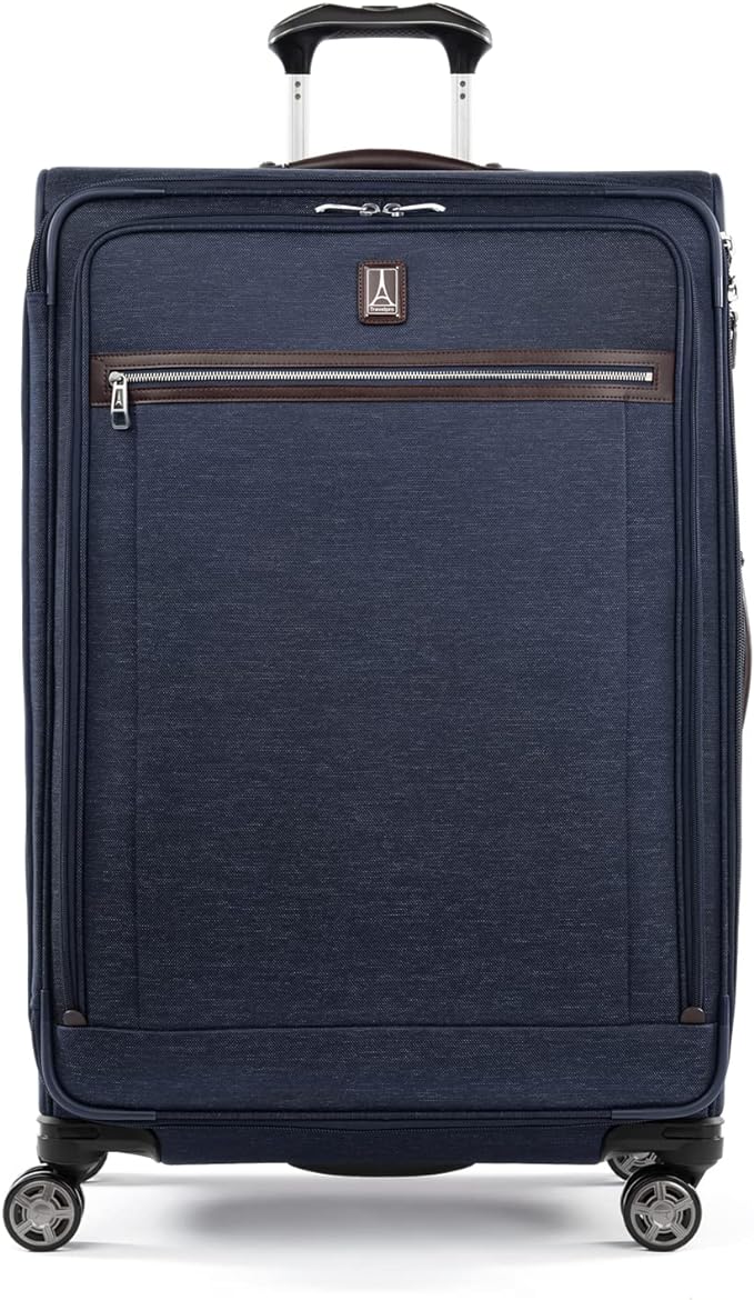 Travelpro Platinum Elite Softside Expandable Checked Luggage, 8 Wheel Spinner by Travelpro
