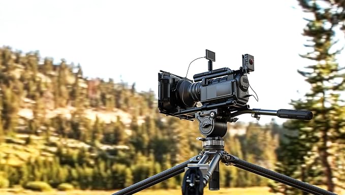 Leofoto LVC-253C+BV-15 King Kong Series Carbon Fiber Dual Leg Video Tripod w - Image 10
