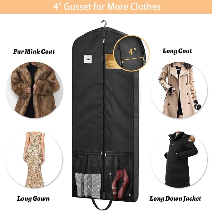 STEPONE Dress Bags for Gowns Long, Dress Bags for Closet Storage and Traveling - Image 3