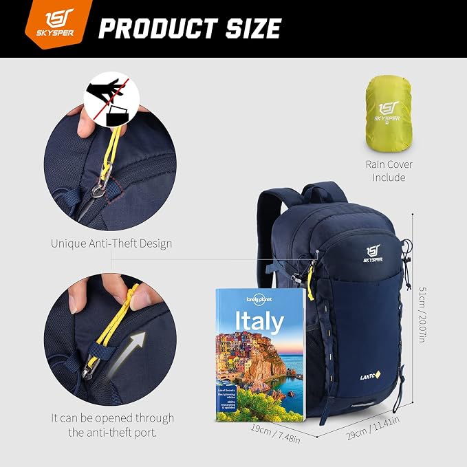 SKYSPER Hiking Daypack 30L Camping Backpack, Day Packs - Image 5