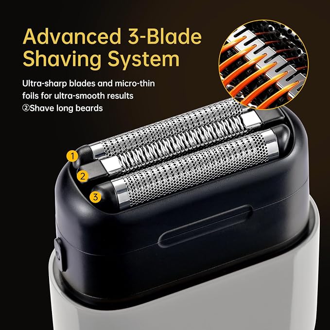 Mini Steel Electric Foil Shavers - Image 3