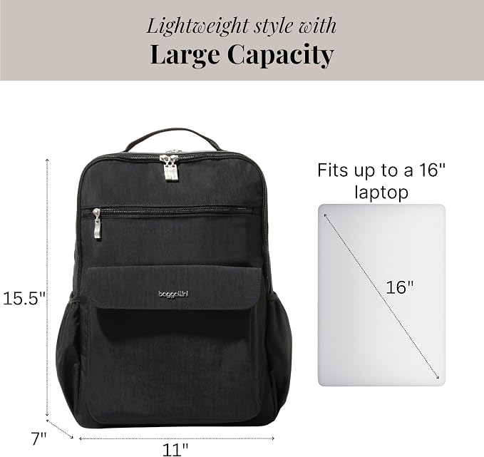 Baggallini Everyday Laptop Backpack - Image 4