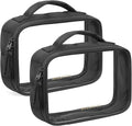 BAGSMART Clear TSA-Approved Toiletry Bag, 2 Pack Clear Makeup Bag by BAGSMART
