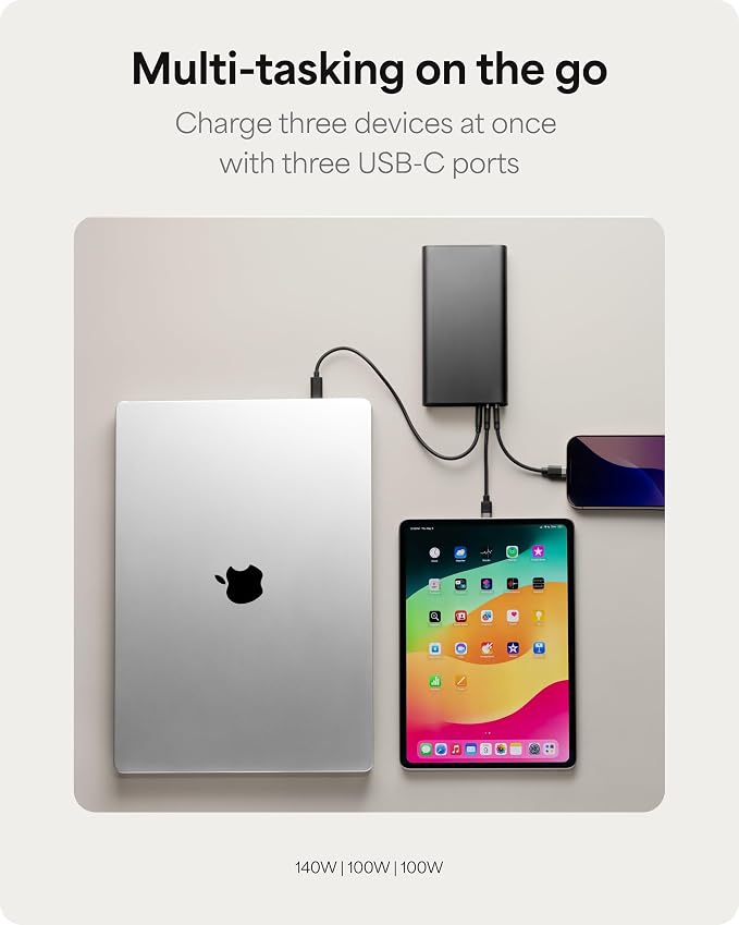 Mophie Powerstation Ultra 25, 000mAh Laptop Power Bank – 140W USB-C PD Fast - Image 5