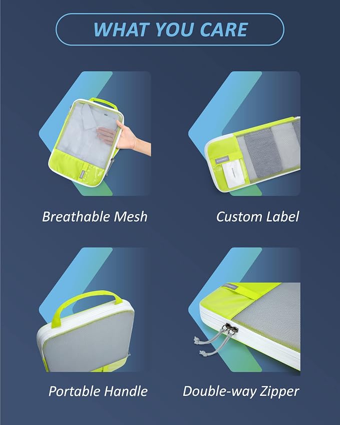 BAGSMART 6 Set Compression Packing Cubes - Image 5