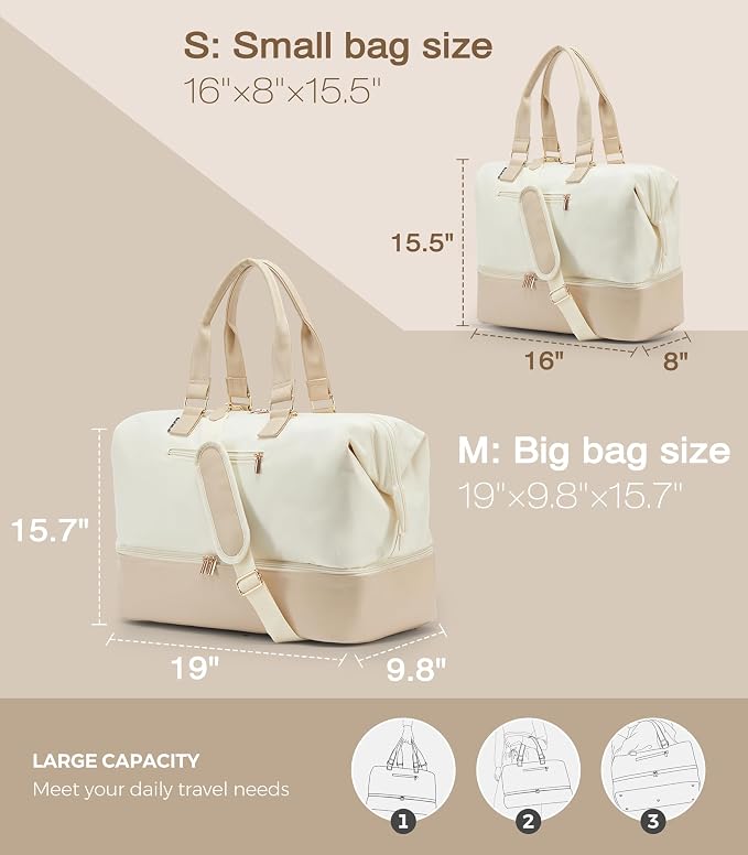 Weekender Bags for Women, Large Travel Duffel Bag - Image 5