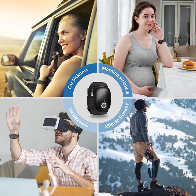 EmeTerm Fashion Anti-Nausea Wristband Relieve Morning Motion Travel Sickness - Image 7
