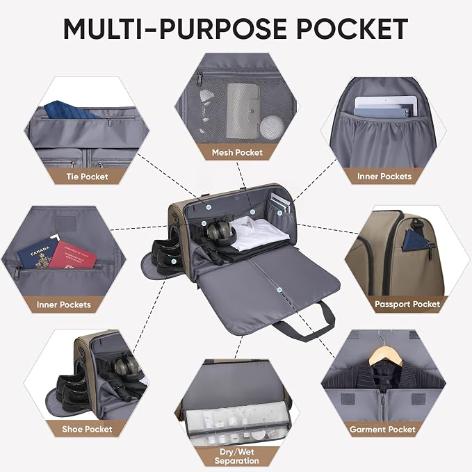 BALEINE Convertible Garment Bag - Image 3