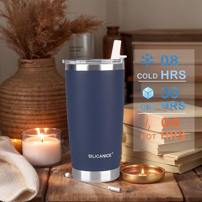 Soft Blue 100% Leak Proof 20 oz Tumbler - Image 6