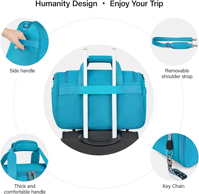 Hanke Foldable Underseat Carry On luggage Bag, Travel Tote Bag - Image 6