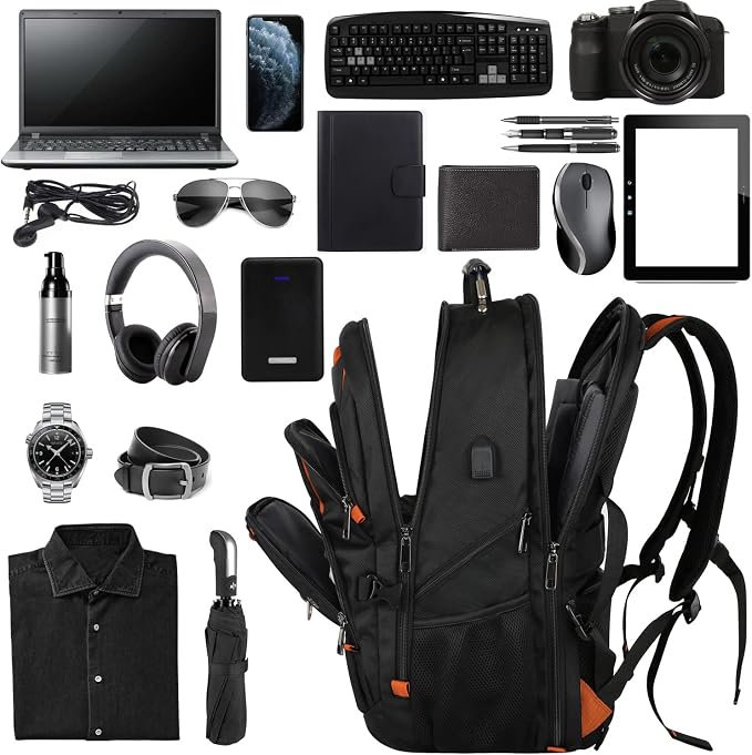 18.4 Laptop Backpack Women Men, 55L-60L Flight Approved Extra Large Travel - Image 2